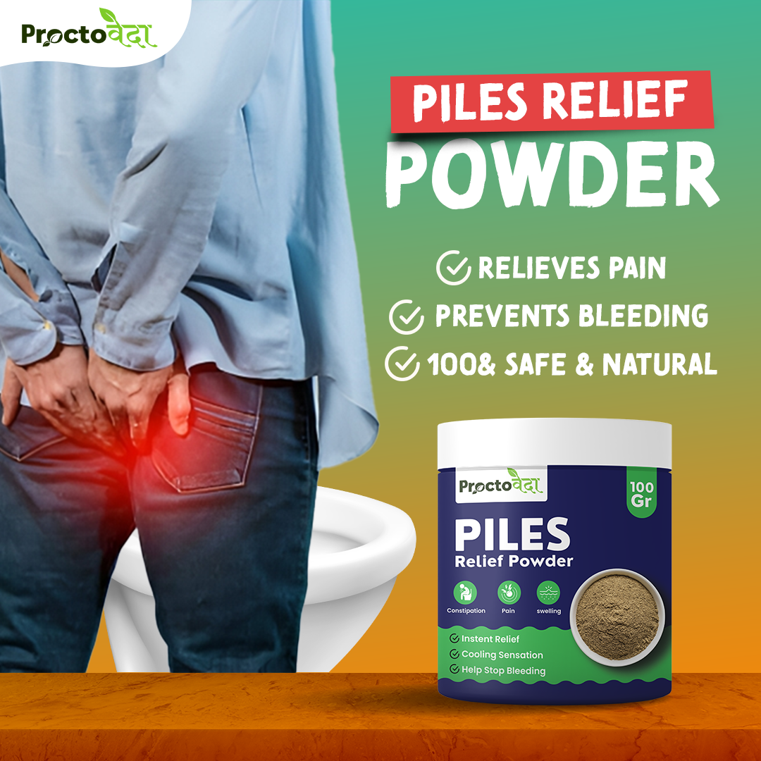 Piles Relief Powder - Natural Relief for Piles, Fissures & Fistula