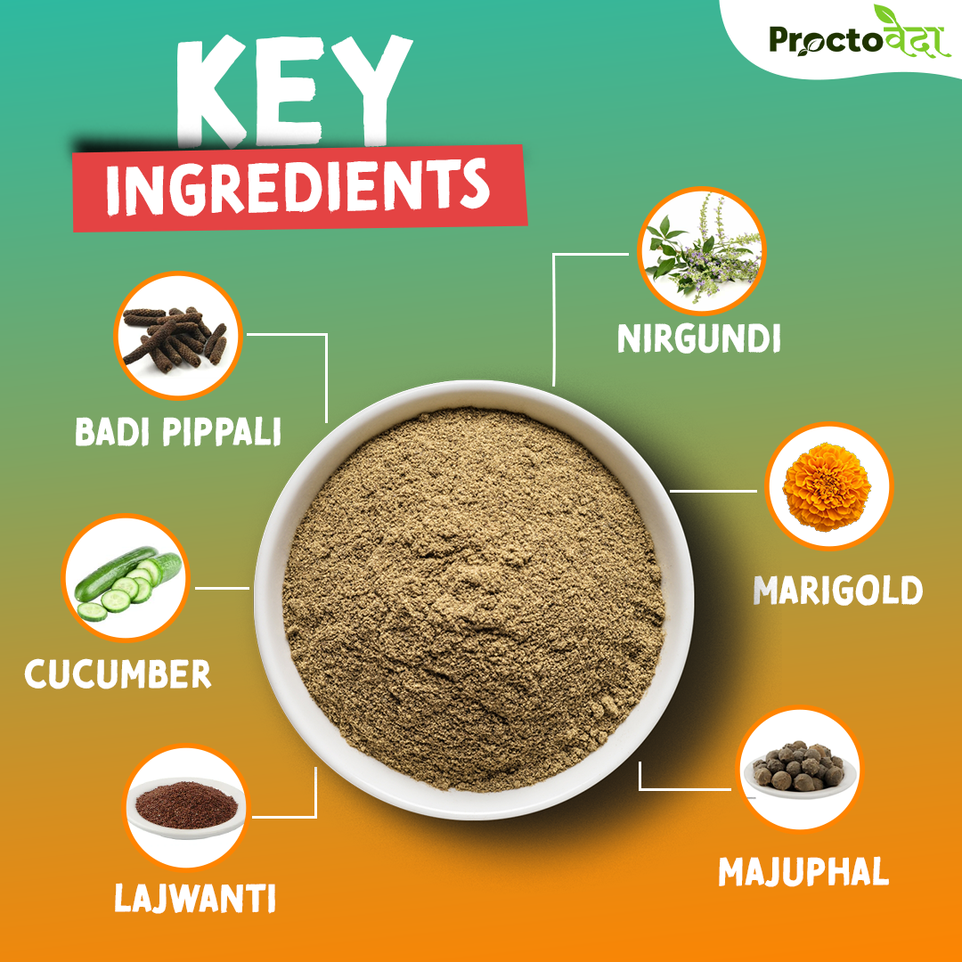 Piles Relief Powder - Natural Relief for Piles, Fissures & Fistula