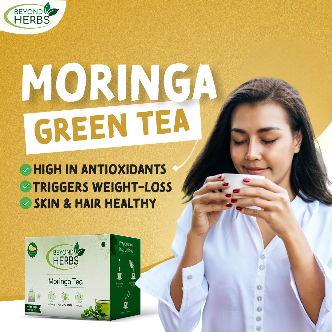 Beyond Herbs 100% Ayurvedic Moringa Green Tea