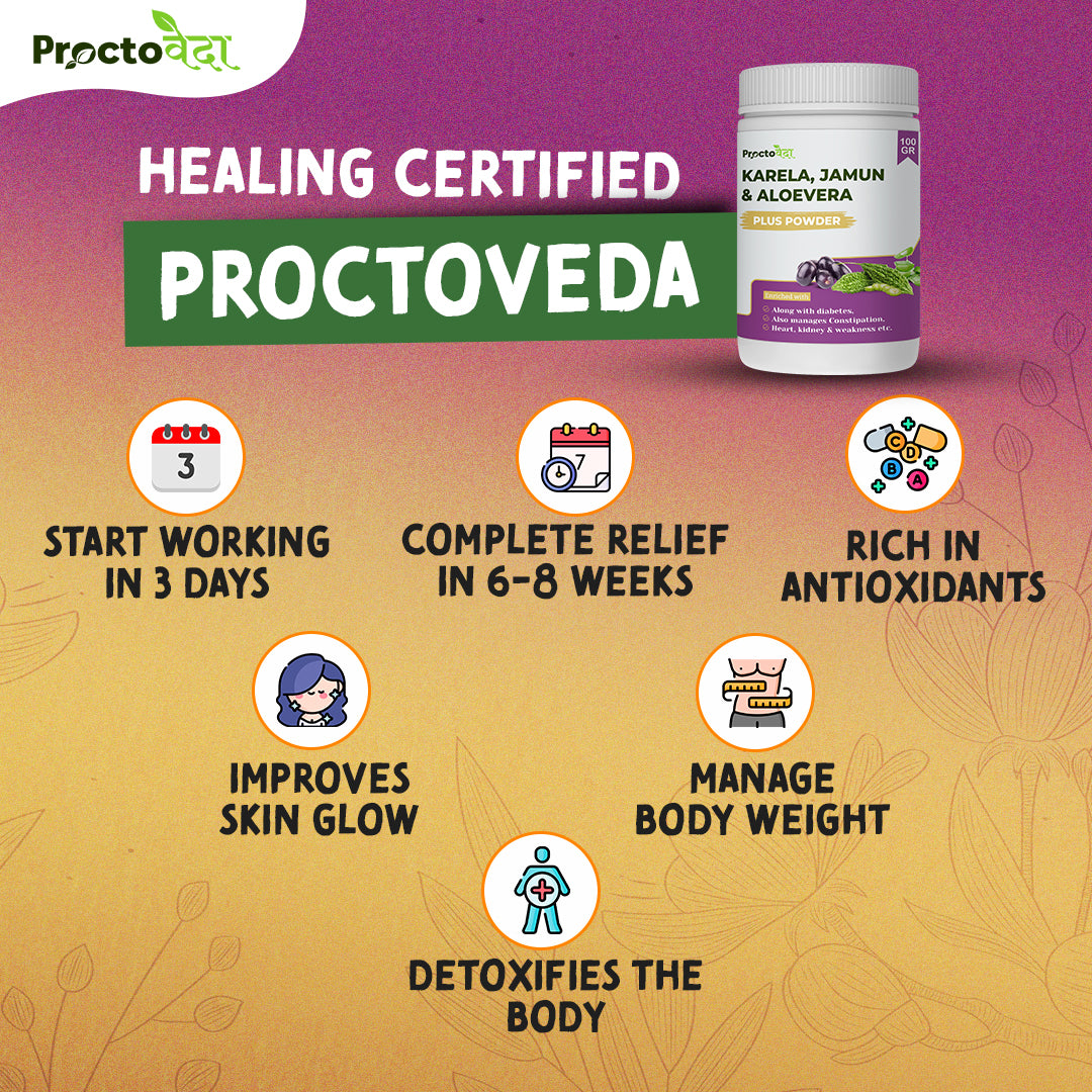 Karela, Jamun & Aloe Vera - Anti Diabetes and Digestive Powder