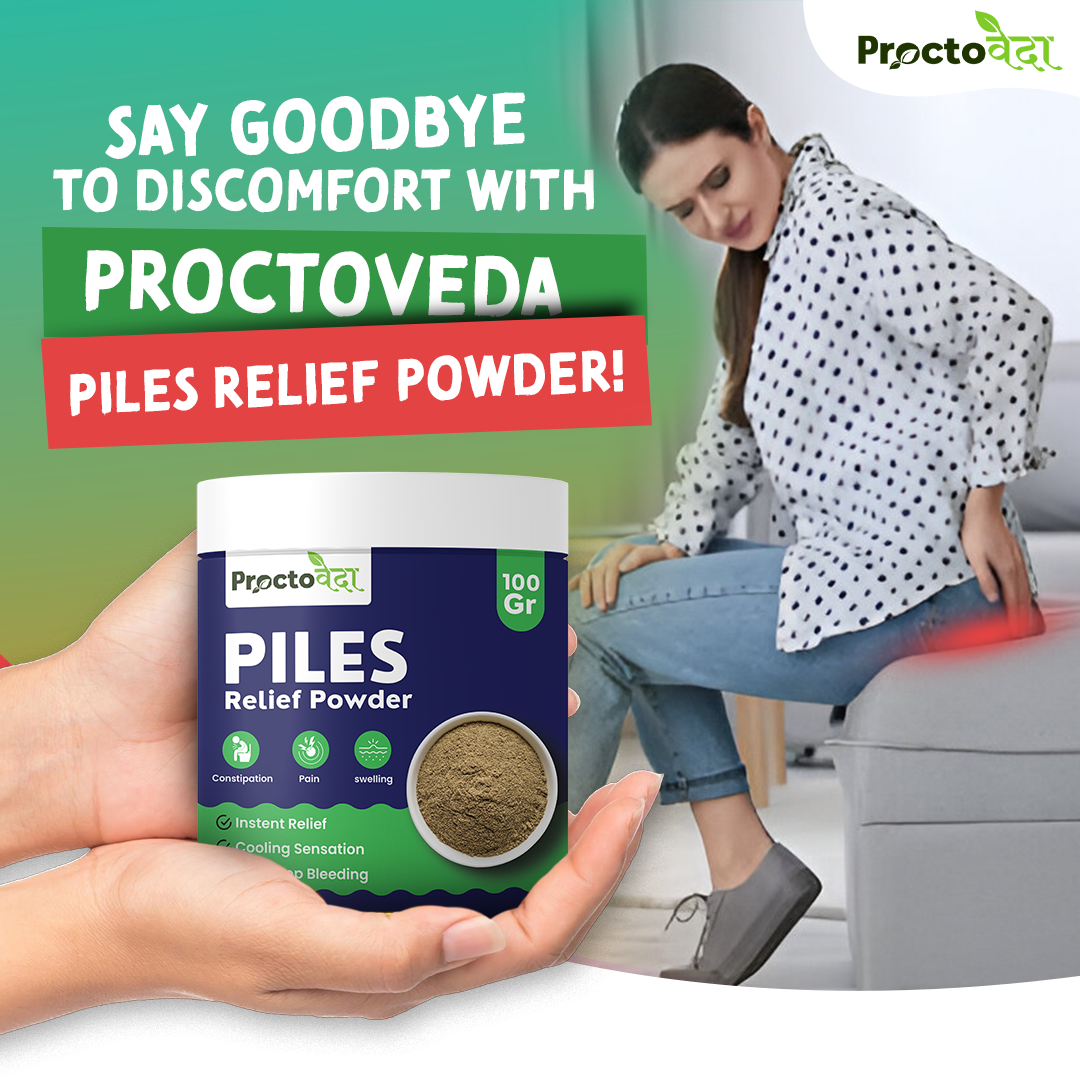 Piles Relief Powder - Natural Relief for Piles, Fissures & Fistula