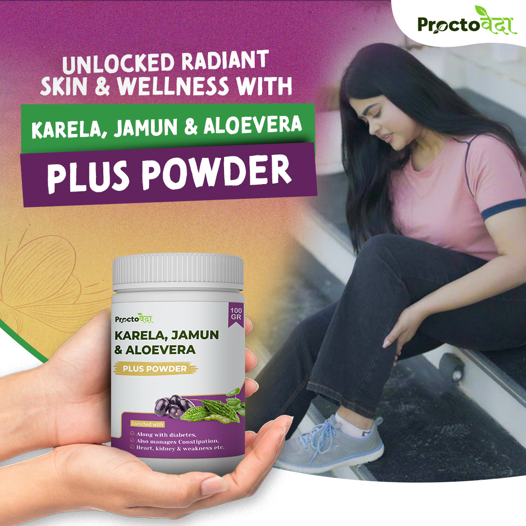 Karela, Jamun & Aloe Vera - Anti Diabetes and Digestive Powder