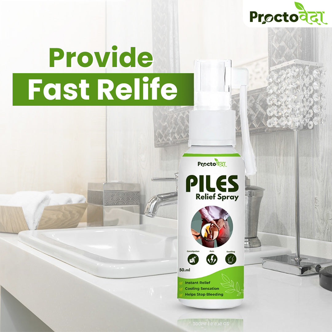 Proctoveda 100% Ayurvedic Piles Relief Spray - Instant Relief