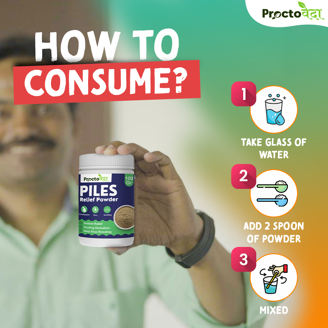 Piles Relief Powder - Natural Relief for Piles, Fissures & Fistula