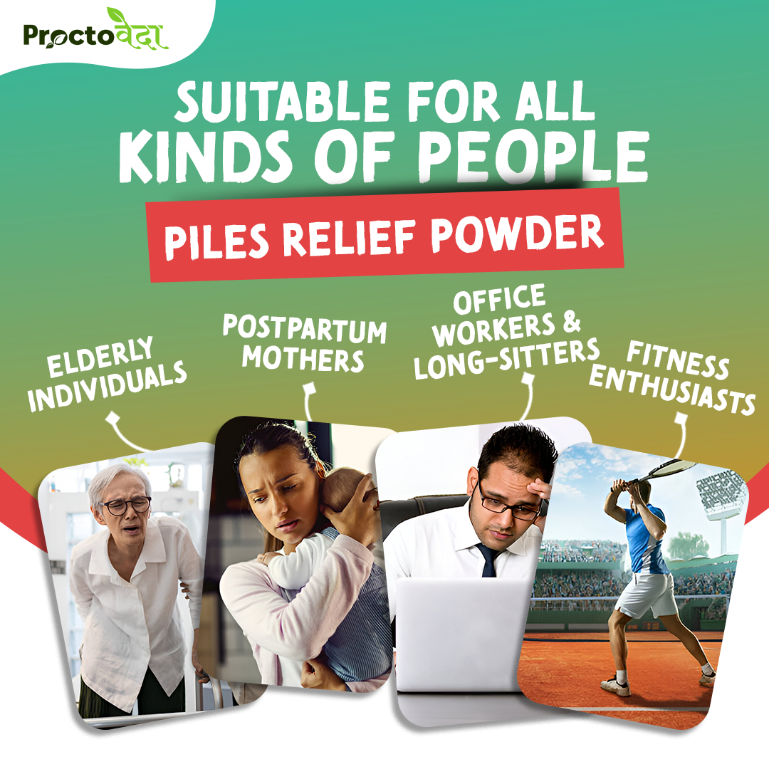 Piles Relief Powder - Natural Relief for Piles, Fissures & Fistula