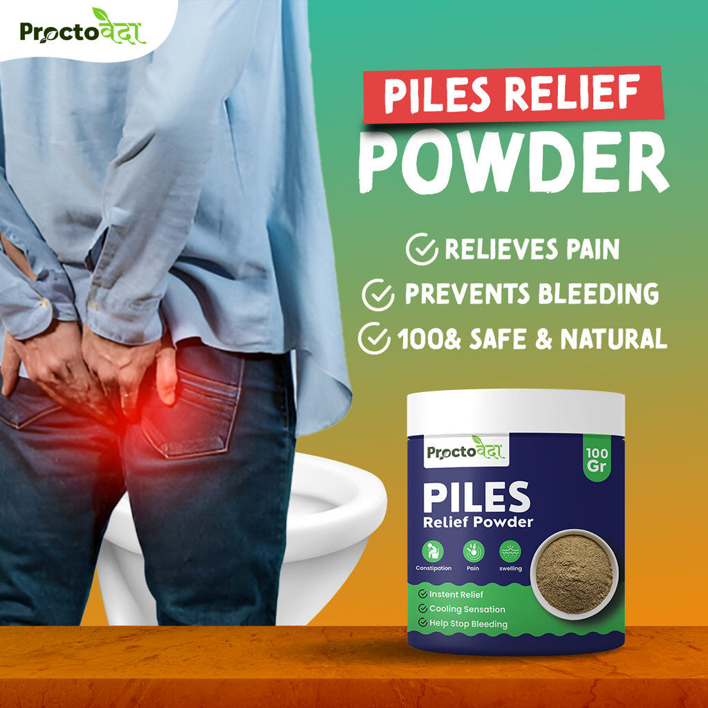 Piles Relief Powder - Natural Relief for Piles, Fissures & Fistula