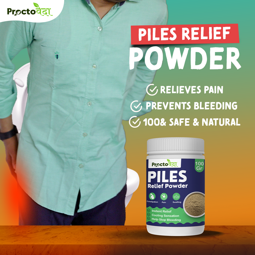 Piles Relief Powder - Natural Relief for Piles, Fissures & Fistula