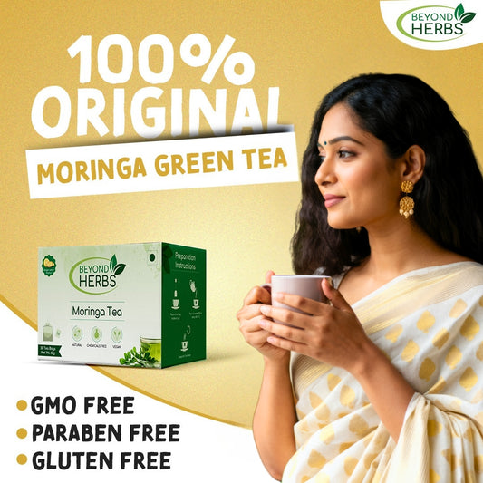 Beyond Herbs 100% Ayurvedic Moringa Green Tea