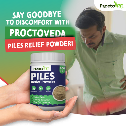 Piles Relief Powder - Natural Relief for Piles, Fissures & Fistula